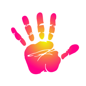 Pink Hand Print Clipart Cliparts Of Pink Hand Print Free Download