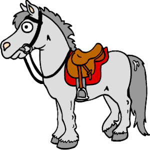 Horse with Saddle