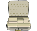 suitcase with compartment