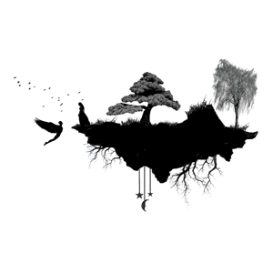 Floating Island Silhouette