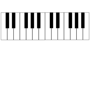 2 Octave Piano Keys
