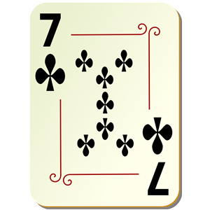 Ornamental deck: 7 of clubs