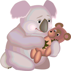 Koala with Teddy Bear