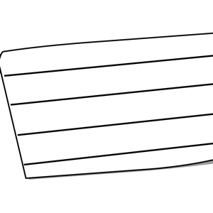 Extra Wide White Sticky Note Lined