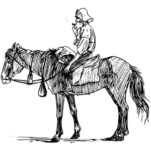 Old man on horseback