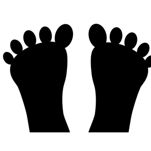 Totetude Feet Outline