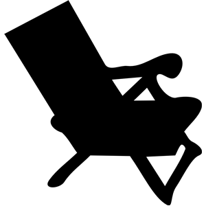Beach Chair Silhouette Clipart Cliparts Of Beach Chair Silhouette