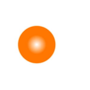 3d Light Orange Ball
