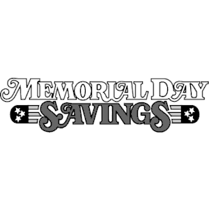 Memorial Day Savings 