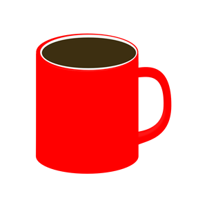 Red Mug, Brown Liquid
