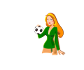 Girl Holding A Ball