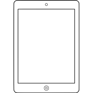iPad outline clipart, cliparts of iPad outline free download (wmf, eps
