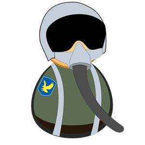 Fighter pilot icon