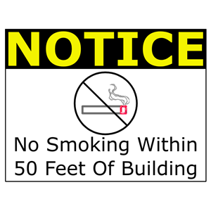 No Smoking Within 50 Feet