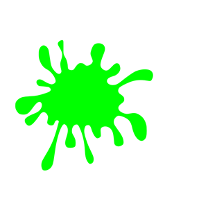 Green Splat Paint