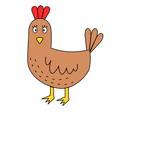 Cartoon Chicken Clipart Cliparts Of Cartoon Chicken Free Download Wmf Eps Emf Svg Png Gif Formats