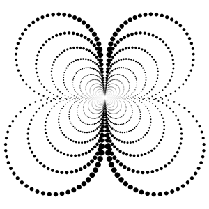 Abstract Circles Butterfly