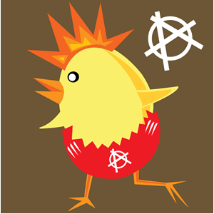 punk rock chicken for easter