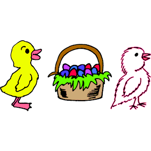 Chicks & Easter Basket