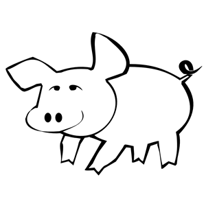 Pig-outline