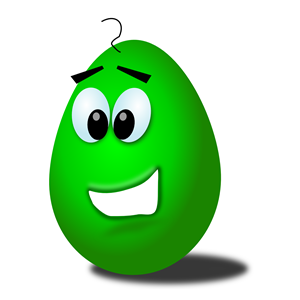 green comic egg