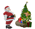 Santa Claus And Elf