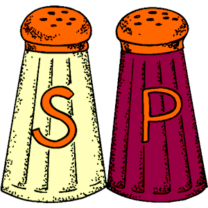 salt and pepper shakers clip art