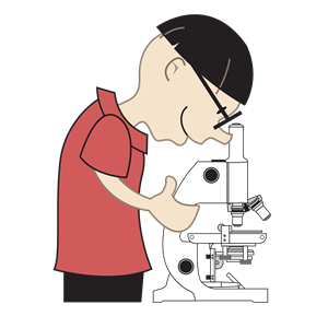 Kid with Microscope
