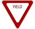 Yield Road Sign