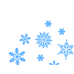 Light Blue Snowflakes