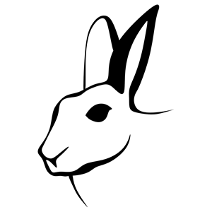 Stylized Rabbit Line Art