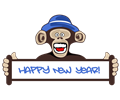 Happy New Year Monkey