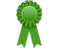 Award Ribbon -- Green