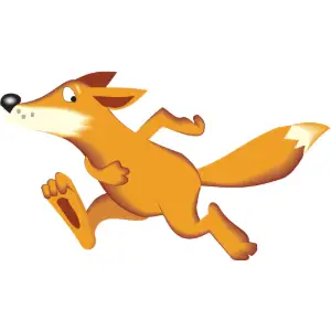 Fox Running Clipart