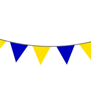 Yellow Blue Bunting Clipart