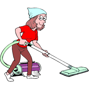 Woman Vacuuming clipart, cliparts of Woman Vacuuming free download (wmf ...