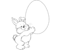Bunny Lifting Egg
