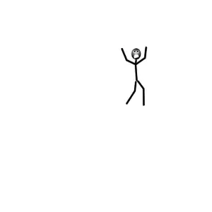 Surprised Stickman Clipart