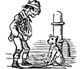 Beggar and dog