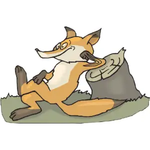 Fox Resting Clipart