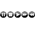 Glossy media player buttons - Inverted