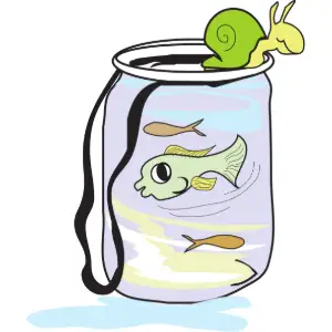 Fish in Jar Clipart