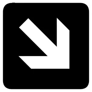 aiga right and down arrow bg Clipart
