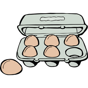 Carton of Brown Eggs