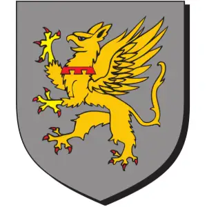 Griffin with Label Clipart