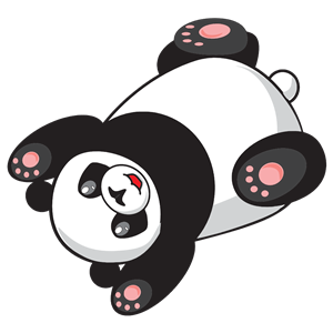 Playful Cartoon Panda