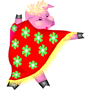 Pig Wearing Cape