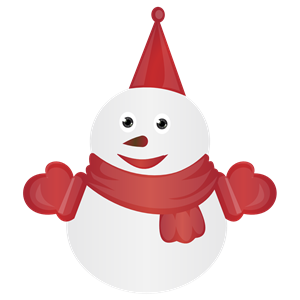 Warmly Dressed Snowman