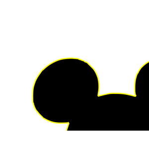 Black Mickey Head