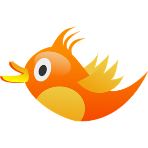 Orange Tweet Bird